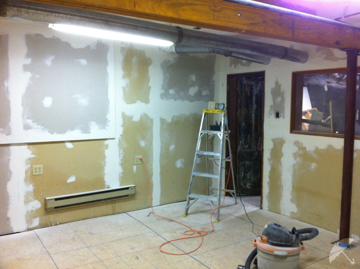 sanding drywall = not fun