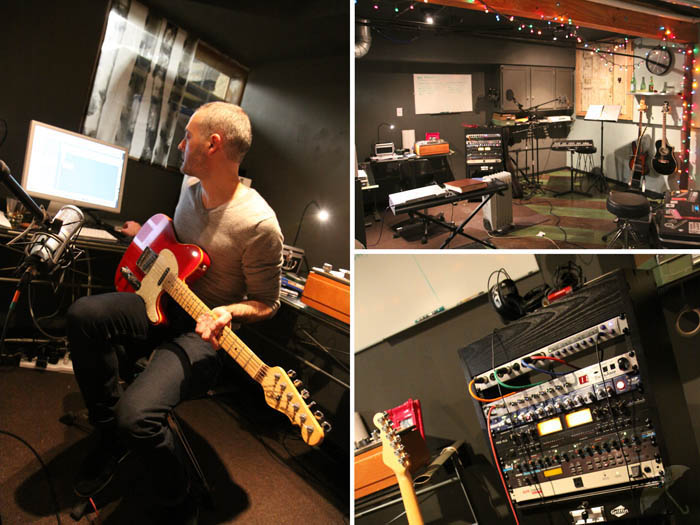 working in the studio in 2013!
